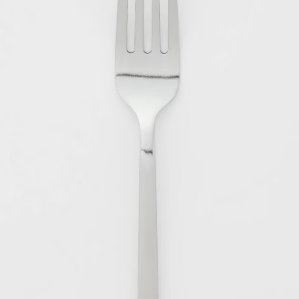 20pc Flatware Set Silver: Stainless Steel Silverware Set, Includes Forks, Spoons gallery