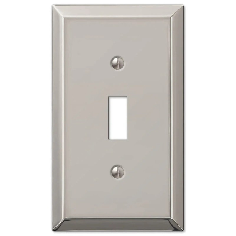 Electrical Switchplate Outlet Cover Century Brushed Nickel Single Double Triple gallery