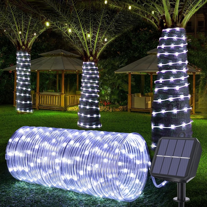 Rope Lights Outdoor Solar String Lights Tube Rope Party Garden Patio Decor Home gallery