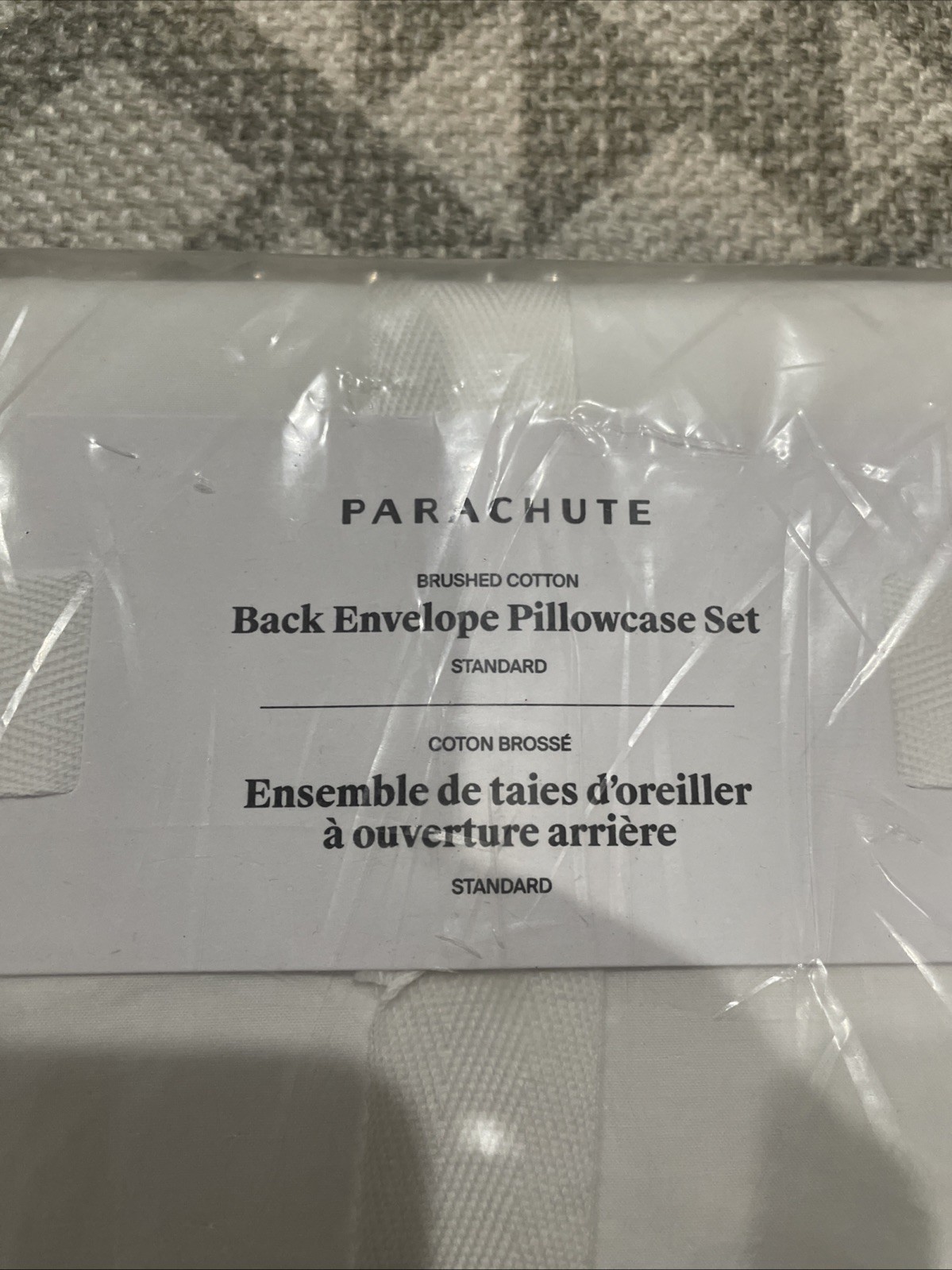 Parachute Back Envelope Standard Pillowcase Set Cotton , White gallery