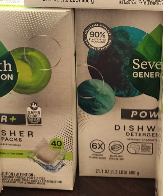 Seventh Generation Power Plus Dishwasher Detergent Packs Fresh Citrus scent 2 PC gallery