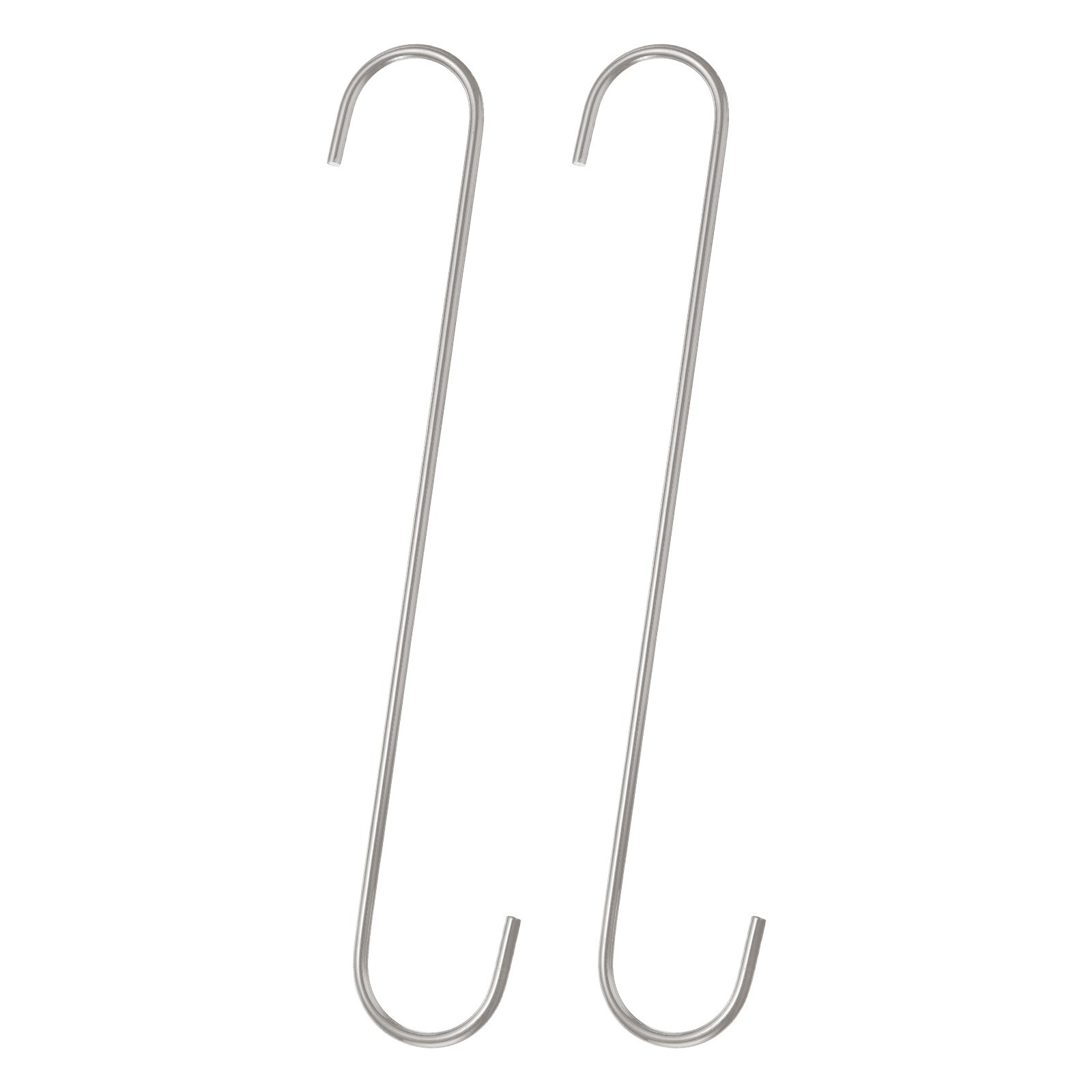 2pcs Long S Hooks 12 Inch S-shaped Hanging Hooks for Hanging Plant Silver gallery
