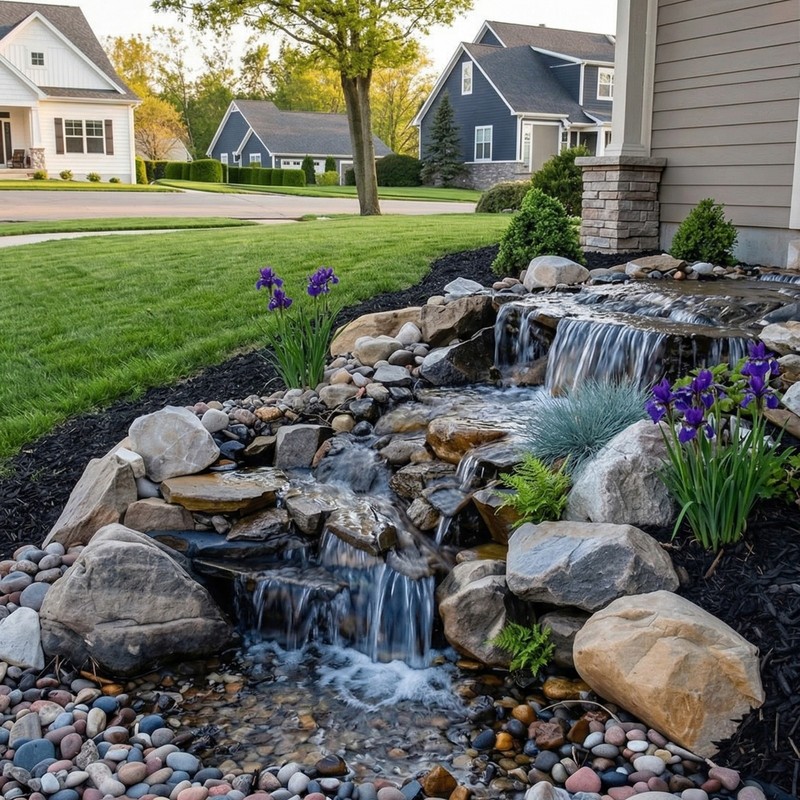 Compact Anjon Pondless Waterfall Kit w/ 8' x 10' Liner & 1200 GPH Pump PXSAN3 gallery