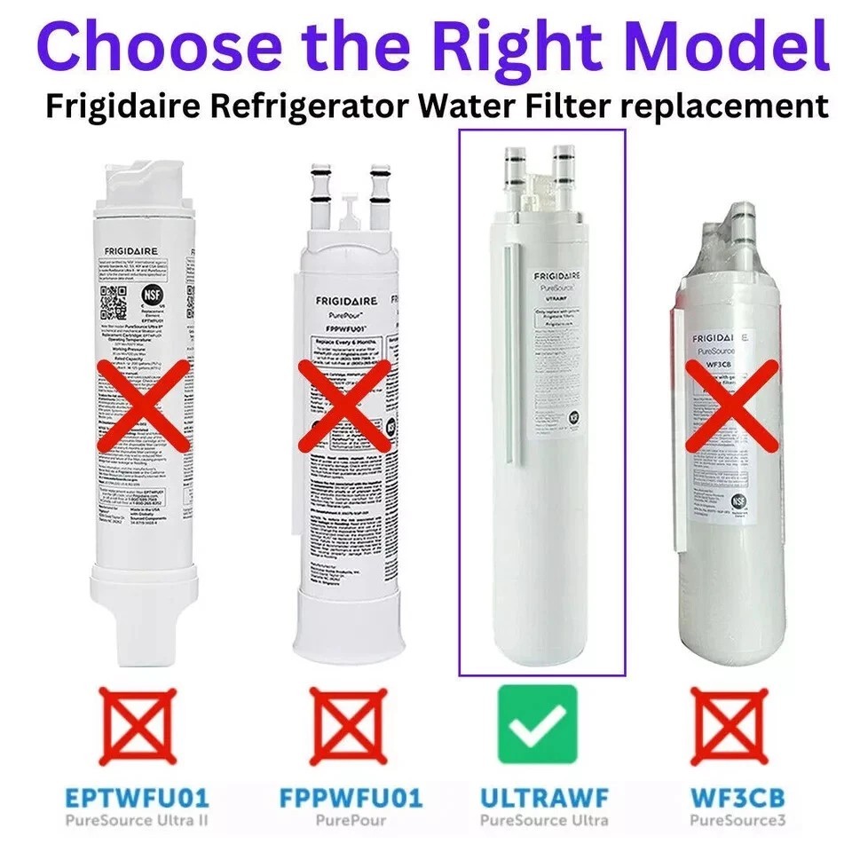 2 Pack ULTRAWF Frigidaire Ultra PureSource Refrigerator Water Filter US Stock gallery