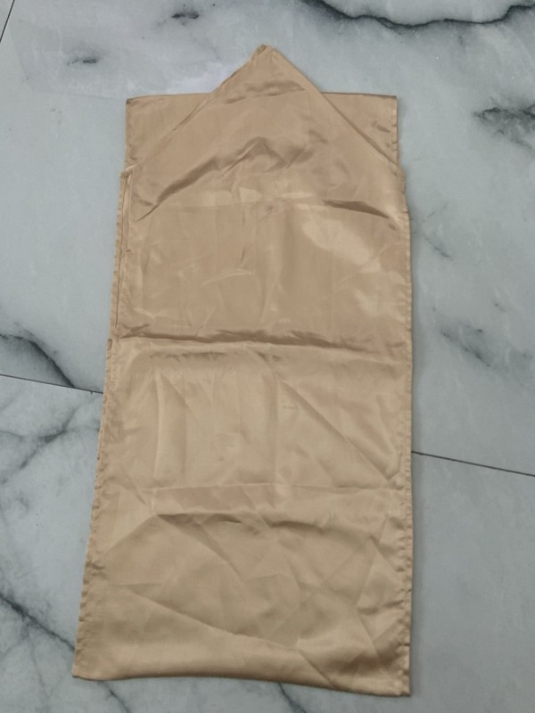 Beige Satin Solid Pointed Reversible 6 Table Runner and 36 chair bows 71-90 in gallery
