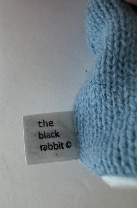 Adorable British Handmade Lambswool Blue Owl Egg Warmer Cozy The Black Rabbit gallery