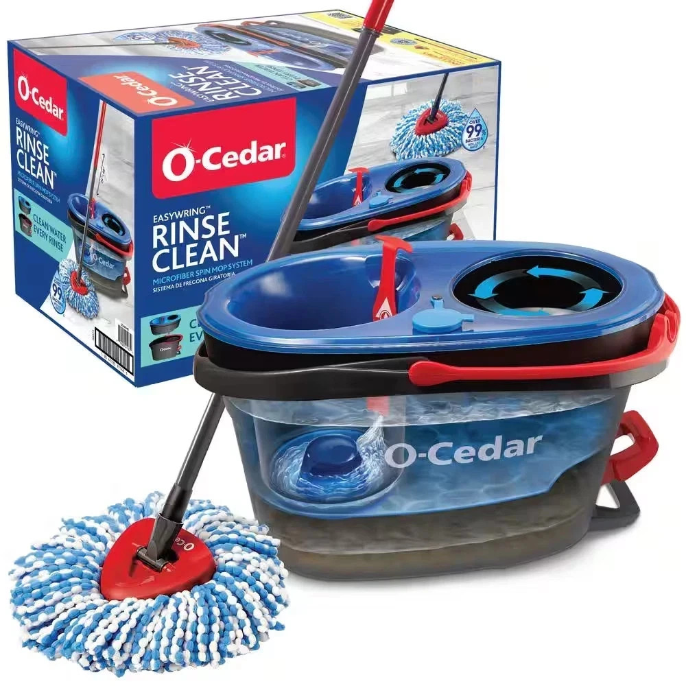O-Cedar RinseClean Clean Water Spin Mop and Bucket System Clean with Clean Water gallery