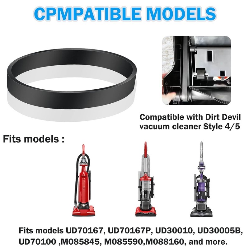 High-Quality Rubber Belts for Dirt Devil Vacuum Style 4/5 - Durable & Reliable gallery