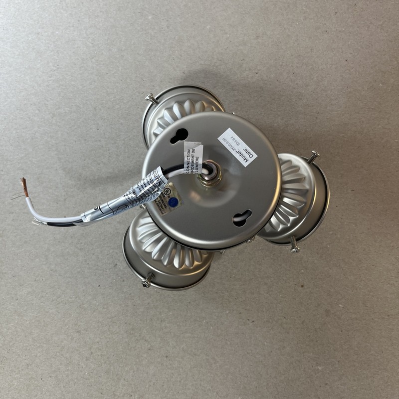 Concord 3 light turtle ceiling fan light kit Satin Nickel Silver New gallery