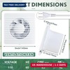 Qunclay 1 Pcs 4 Inch Small Window Fan 110v Kitchen Exhaust Fan 76 Cfm 2400r/min, gallery