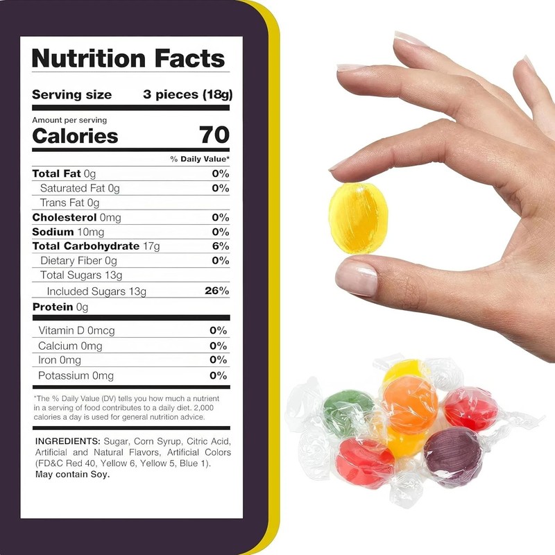Assorted Fruit Flavored Buttons Discs, Bulk Nostalgia Hard Candy (5 Pounds) Sale gallery
