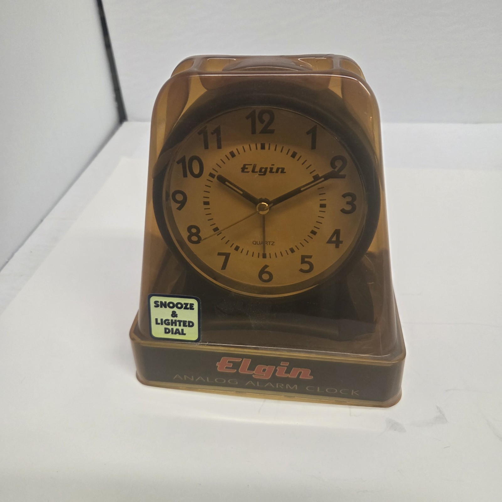 Elgin Analog Alarm Clock, Snooze & Lighted Dial, New Sealed gallery