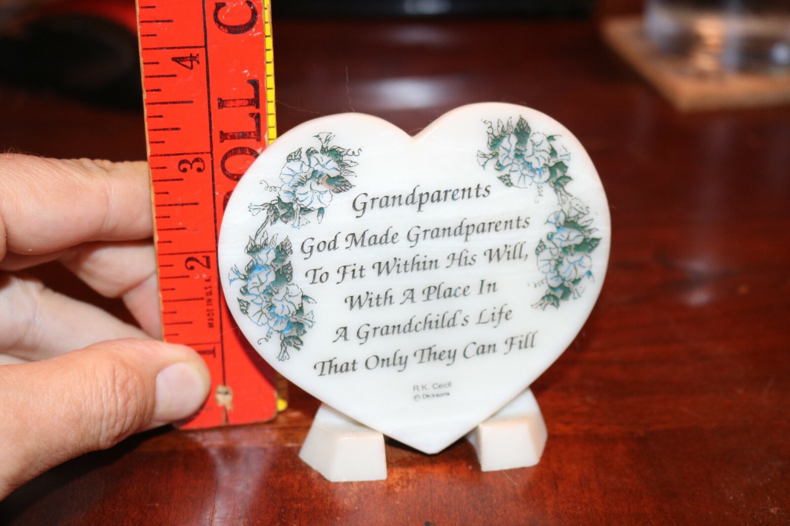 Grandparents plaque/coaster Heart shaped with poem (Dicksons) gallery