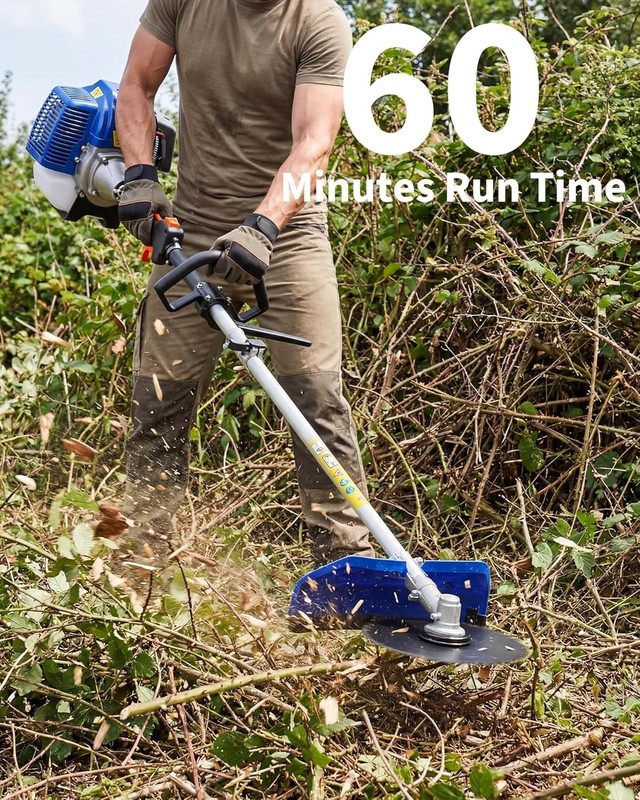 43cc/52cc Gasoline String Trimmer 2-Stroke 3 in 1 Brush Cutter Weed Eater Wacker gallery