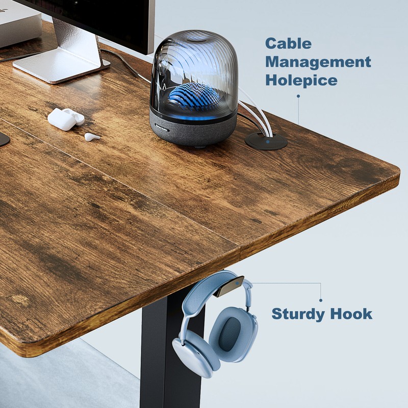 Electric Standing Desk Height Adjustable Computer Table 40/48/55/63x24in gallery