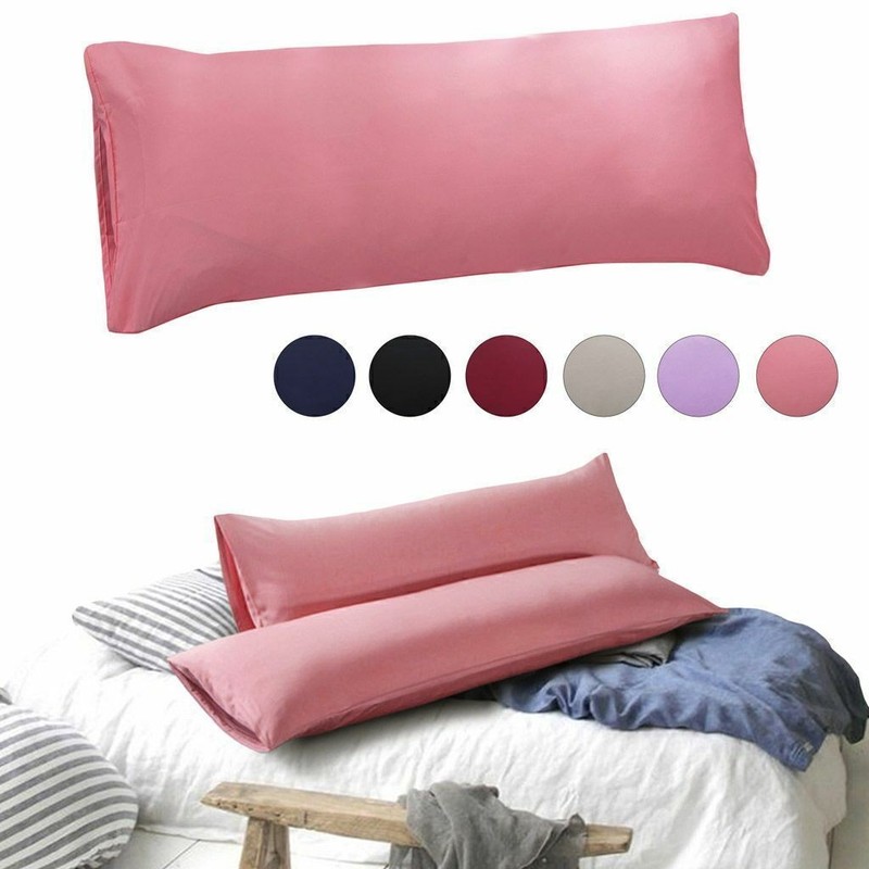 Luxurious Satin Silk Pillowcase Soft Bedding Standard Queen King Pillow Cover US gallery