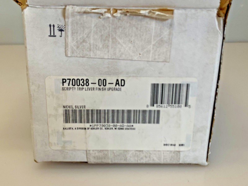 Kallista Script Trip Lever Finish Upgrade P70038-00-AD Nickel Silver New in Box gallery