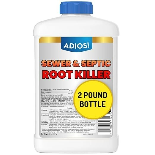Sewer and Septic Root Killer for Trees Shrubs, Copper Sulfate 2 Pound gallery