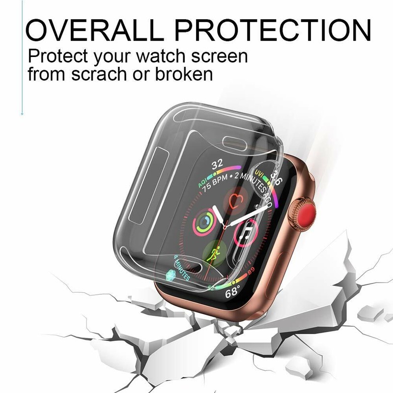 5Pcs Screen Protector Case Cover for Apple Watch 38/42/40/44mm Series 6/5/4/3/SE gallery