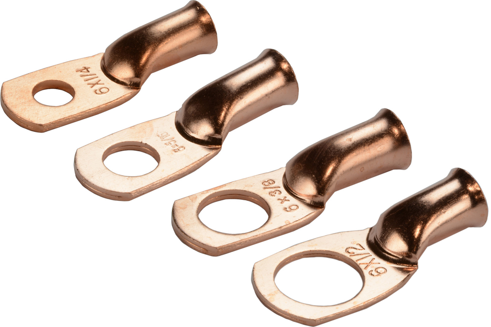 TEMCo Bare Copper Lug Ring Terminals Battery Wire Welding Cable AWG gallery