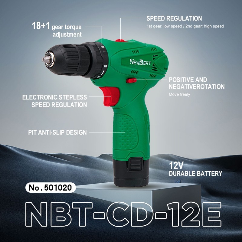 Portable 12V Cordless Drill Driver Electric Screwdriver Handheld Tool Set gallery