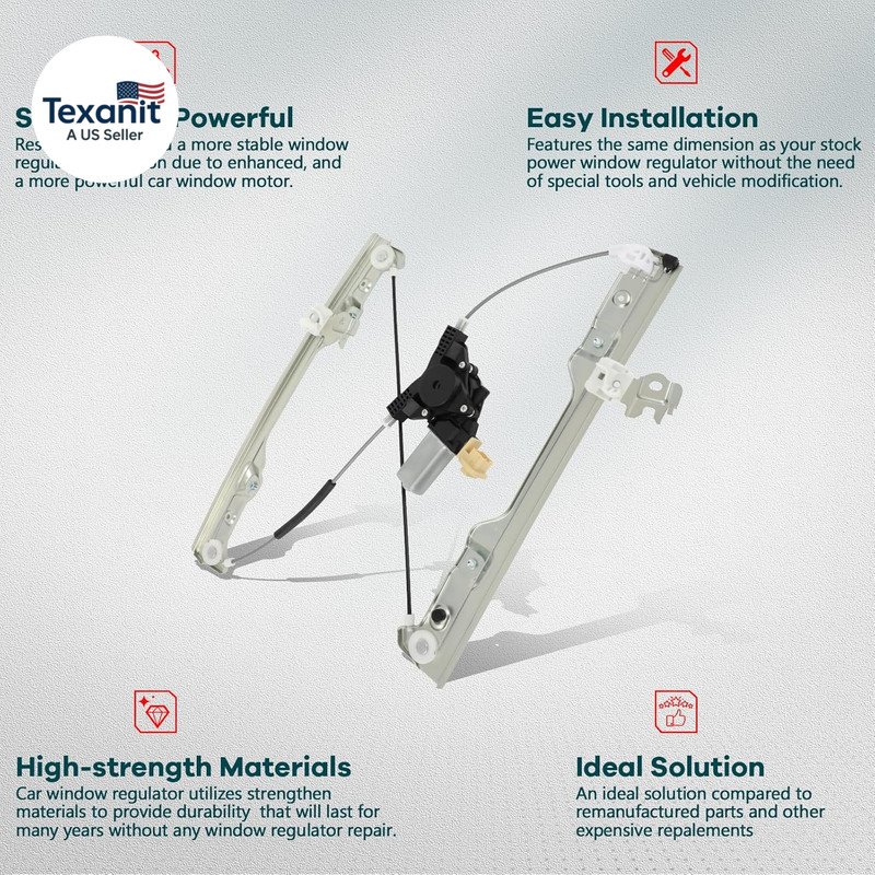 Power Window Regulator Front Left Driver Side Fit for 2008-2013 for Nissan Rogue gallery