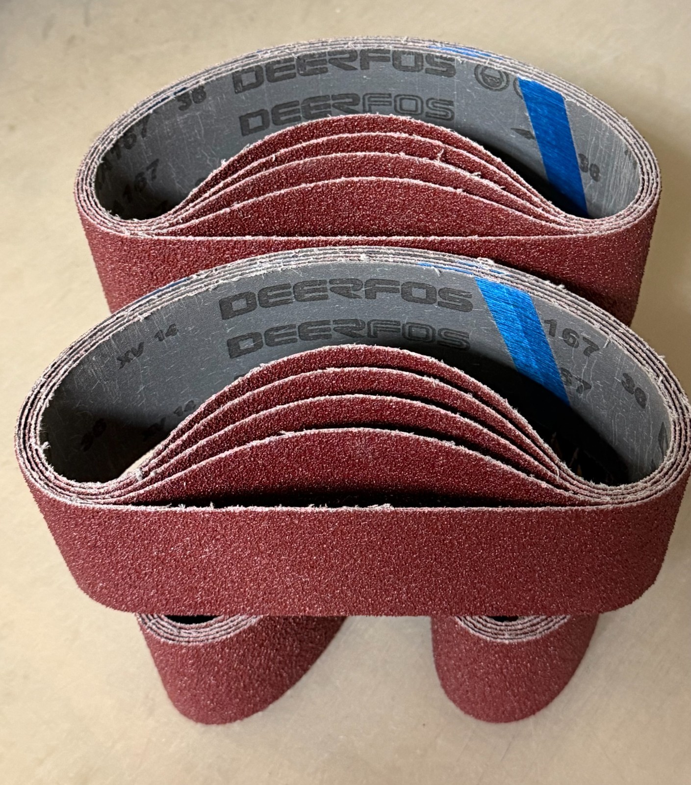 PREMIUM A/O, X-WEIGHT SANDING BELTS 3" X 21", 10 - PACK, 80-GRIT gallery