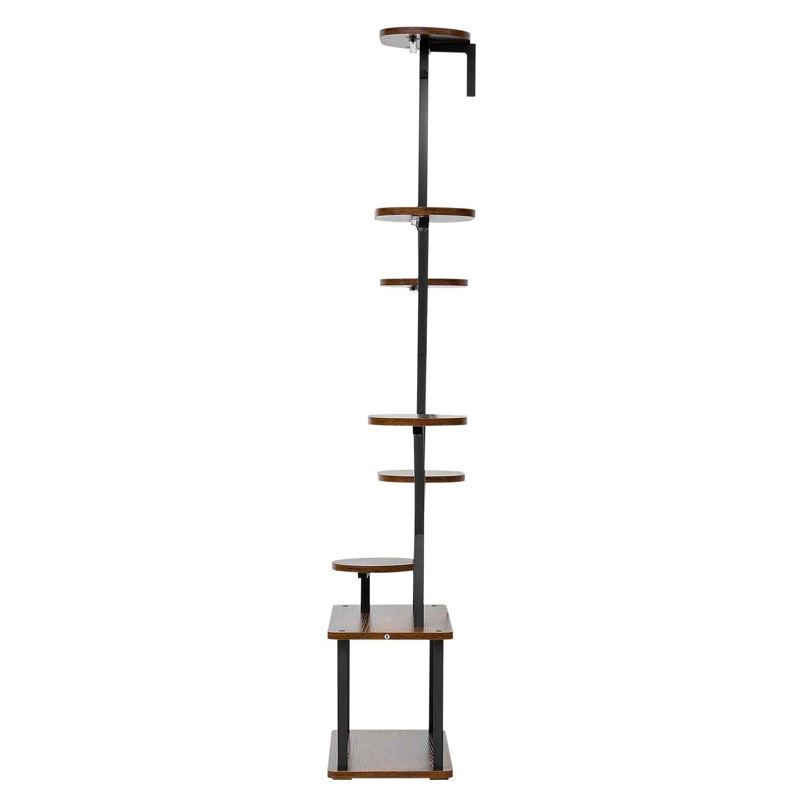 62in8Tier Very Sturdy Metal Corner Potted Lighted Plant Shelf with 3T10B gallery