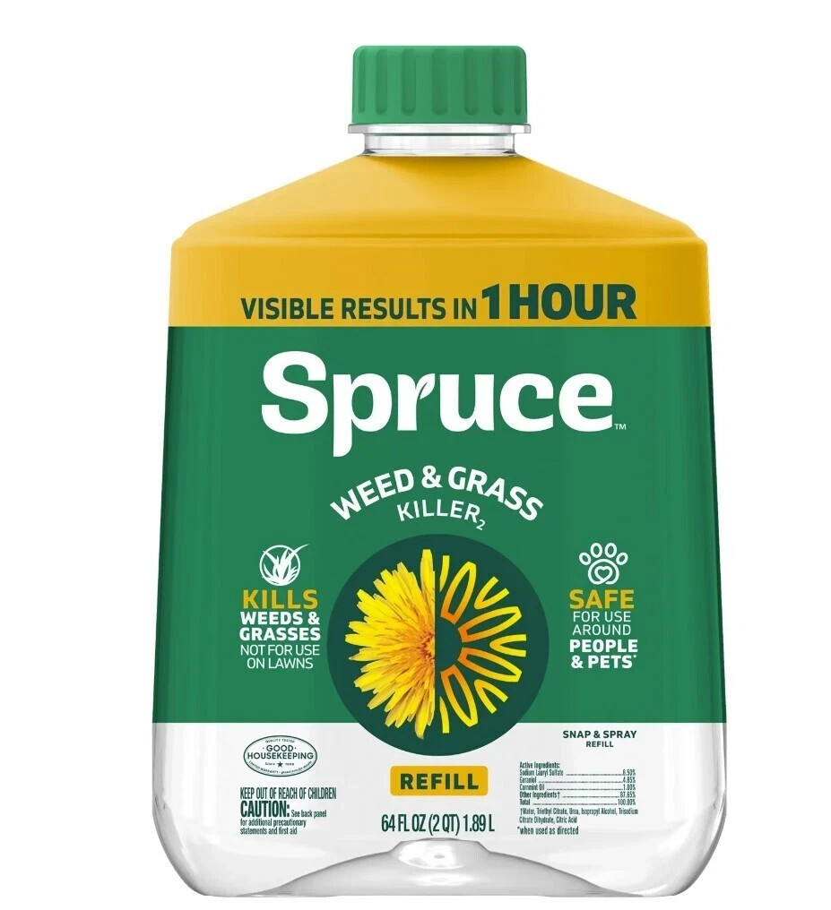 Spruce Snap & Spray Weed & Grass Killer 64oz Refill, Results in 1 Hour Free Ship gallery