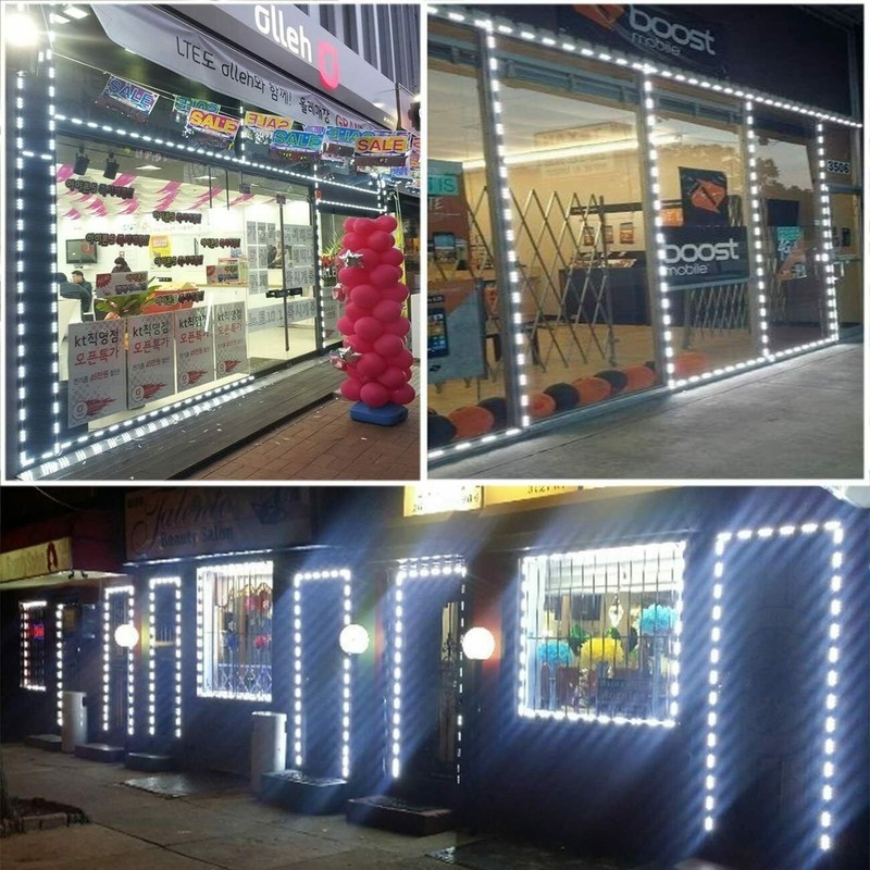 LED Lights for Store Front Window Advertising with Remote Control & Power Supply gallery