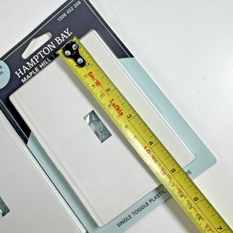 3x NEW Hampton Bay Maple Hill No Visible Screws PLASTIC Wall Plate Switch Plates gallery