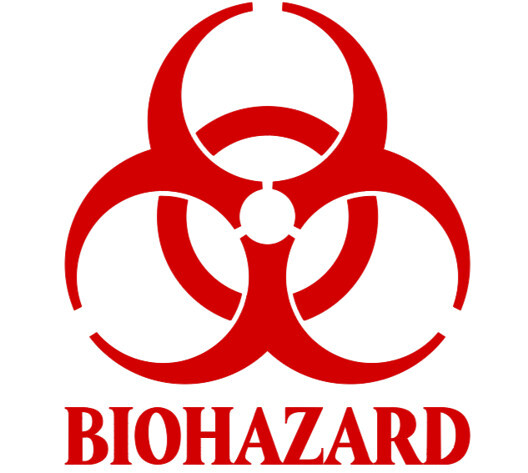 2" - 24" BIOHAZARD WARNING Decal Vinyl Sticker Logo & Label Pick SIZE & COLOR gallery