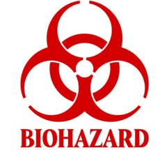 2″ – 24″ BIOHAZARD WARNING Decal Vinyl Sticker Logo & Label Pick SIZE & COLOR