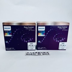 Philips 6.6′ Smart Plug-in Color Tunable White Wi-Fi Wiz Connect Light Strip 2pk