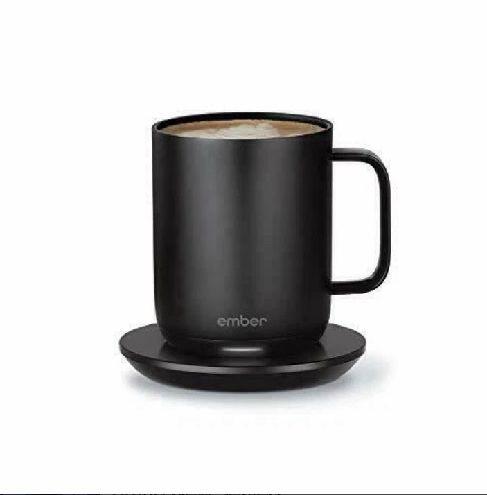 ember Mug Black 10oz Smart Temp Control Heated Coffee Cup NEW w/ Base & Charger gallery
