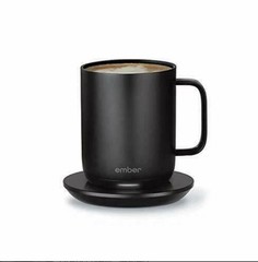 ember Mug Black 10oz Smart Temp Control Heated Coffee Cup NEW w/ Base & Charger
