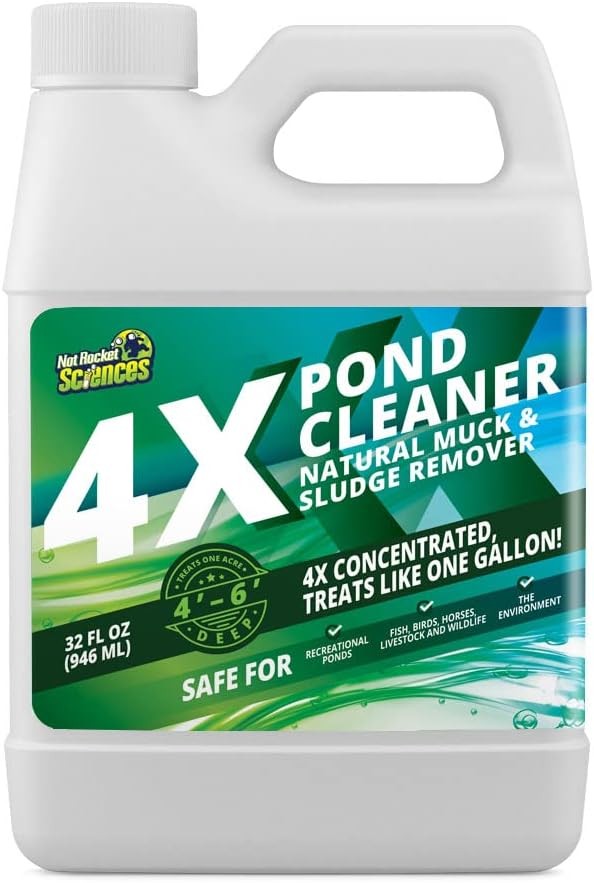 4X Pond Cleaner - Reduces Muck & Sludge for a Clean, Natural Look - Super gallery
