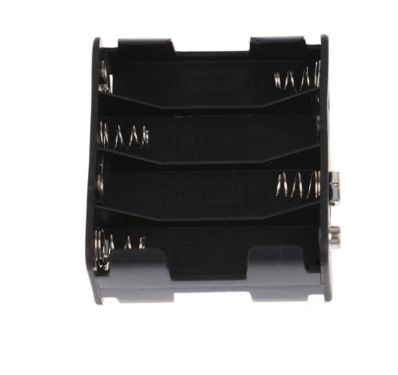 2Pcs Black Plastic Battery Holder Case w Wire for 8 x AA 12V Batteries gallery