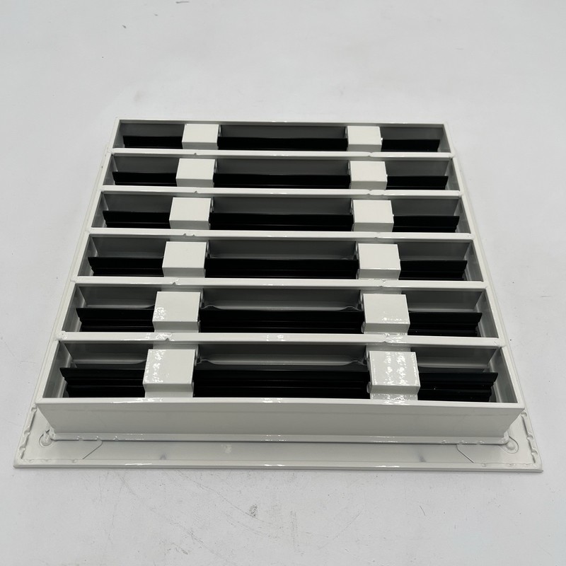 NEW!! 10" x 9.25" Linear 6 Slot Diffuser - White Modern Decorative AC Vent Cover gallery
