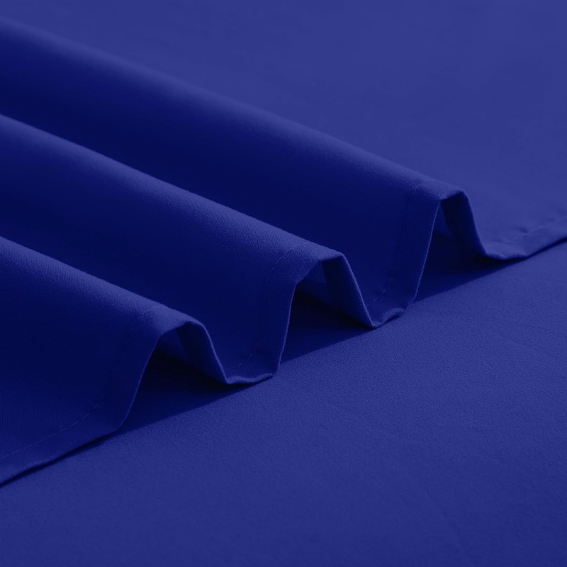 Softest 4-Piece Hotel Quality Microfiber Bed Sheet Set in Royal Blue - Queen gallery
