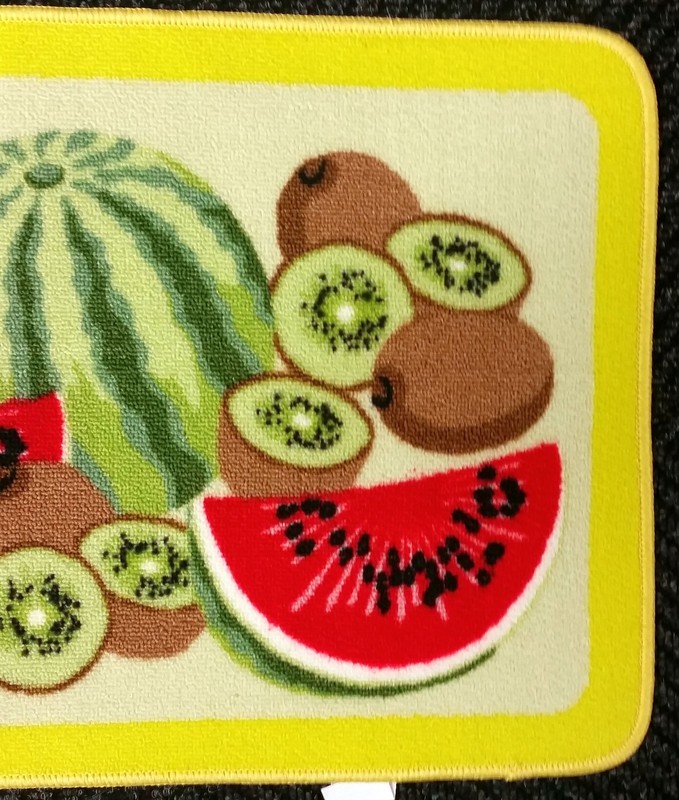 PRINTED KITCHEN RUG / MAT (18"x 28") WATERMELONS & KIWI by EHF gallery