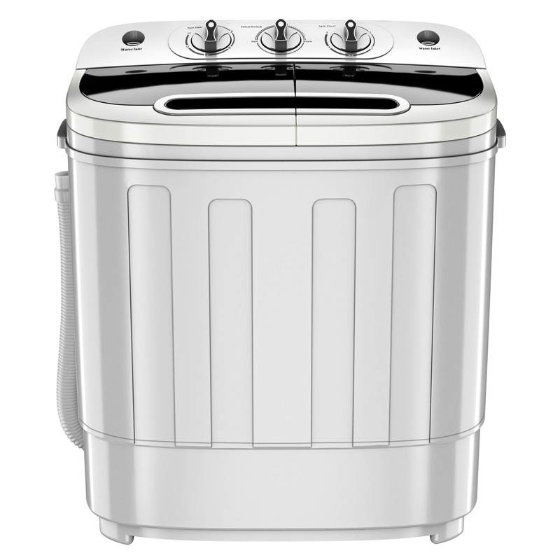 Portable Mini Wash Machine Compact Twin Tub 13lbs Top Load Washer Spin Dryer gallery