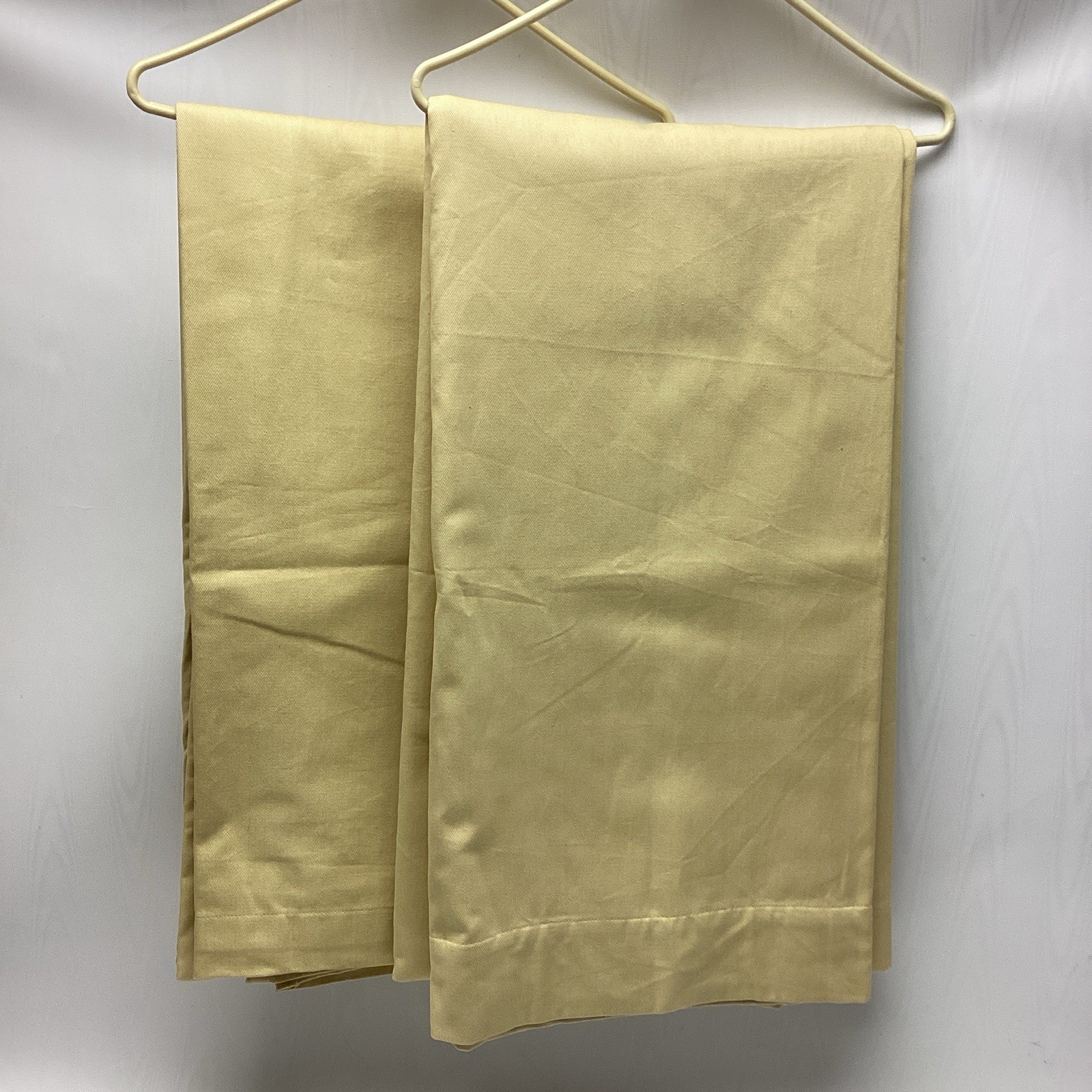 Ballard Designs Maize Gold Twill Drapery Panels 54” X 108” Lot of 2 Lined EUC gallery