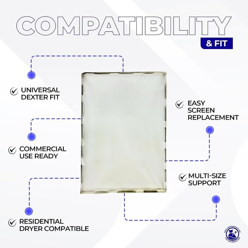 Wascomat Lint Screen Replacement for Commercial Dryers – Frameless Mesh Filter gallery