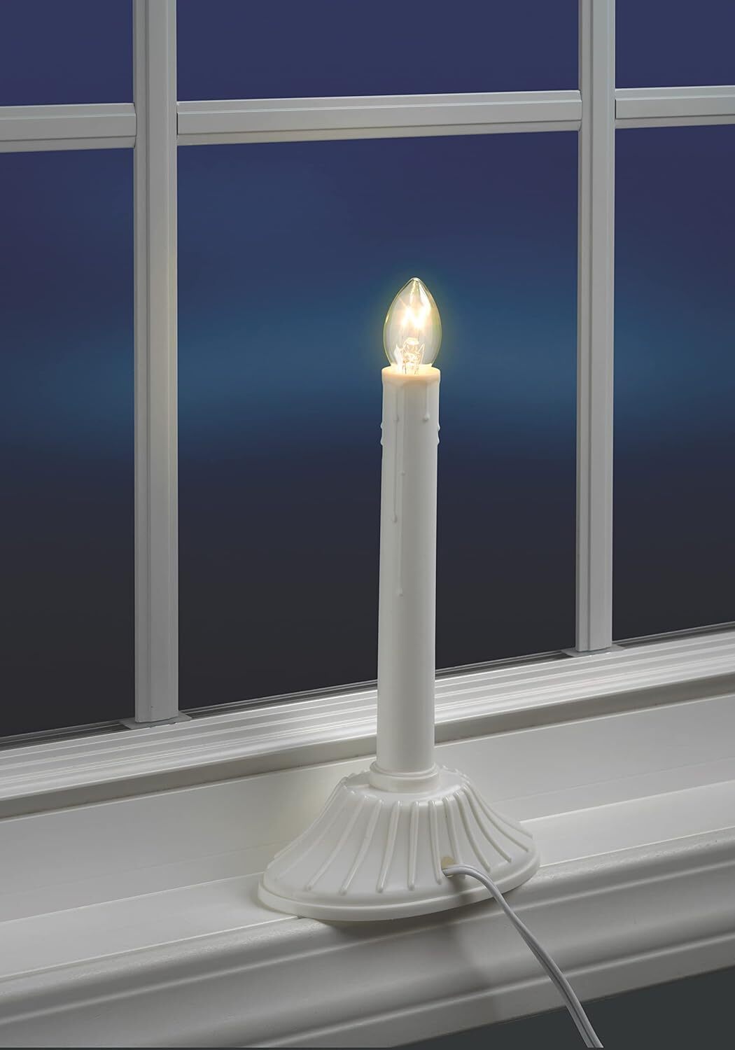 Plug-In Flameless Candle, White, 10 in. 2.75 “D x 5 ‘W x 9.75 ’H 1.6 Pounds gallery
