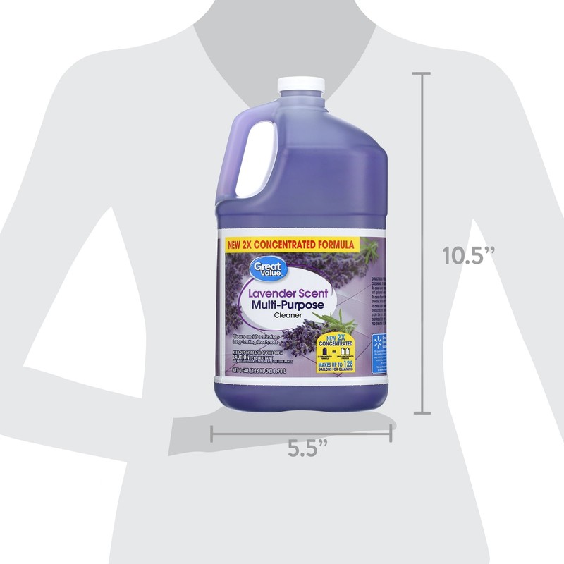 (3 pack) Multi Purpose Cleaner, Lavender Scent, 128 fl oz Fast delivery gallery