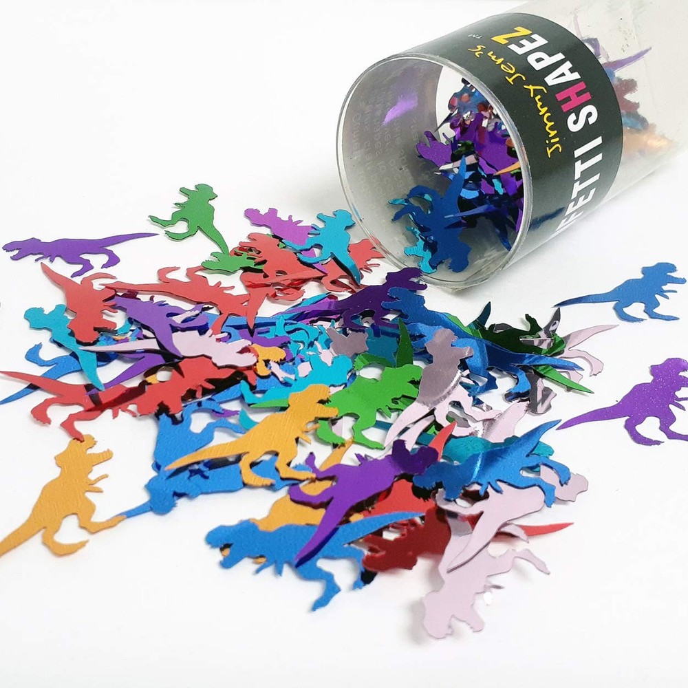 T-Rex Multi-Color Confetti for Dinosaur Themed Birthday Party Table Scatter