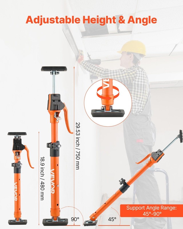 Versa支撑工具 220lb Capacity 18.9-29.5in Reach with No-Slip Surface gallery