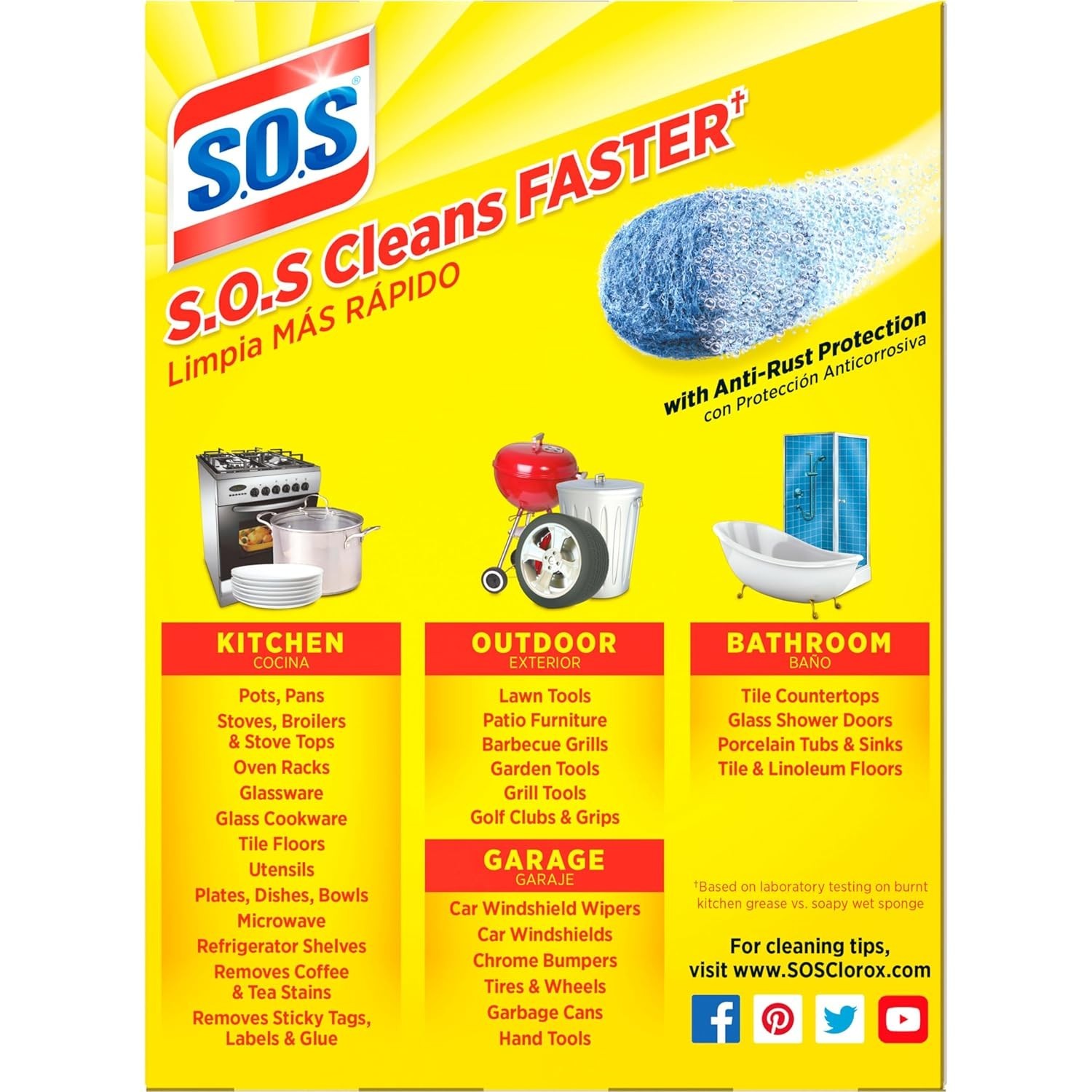S.O.S Steel Wool Soap Pads, 18 Count gallery