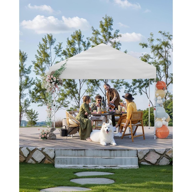 10x10ft Canopy Replacement Top with Silver Coated, Waterproof & UV Protection gallery